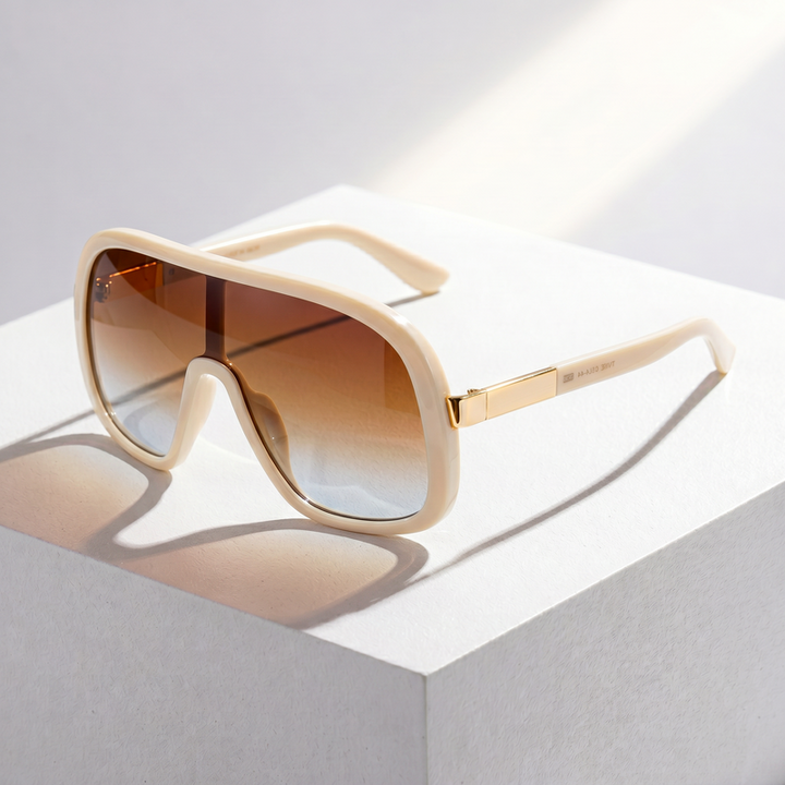 LumaVex - Lunettes De Soleil De Type Bouclier À Verres Teintés Larges
