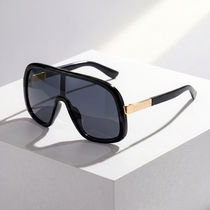LumaVex - Lunettes De Soleil De Type Bouclier À Verres Teintés Larges