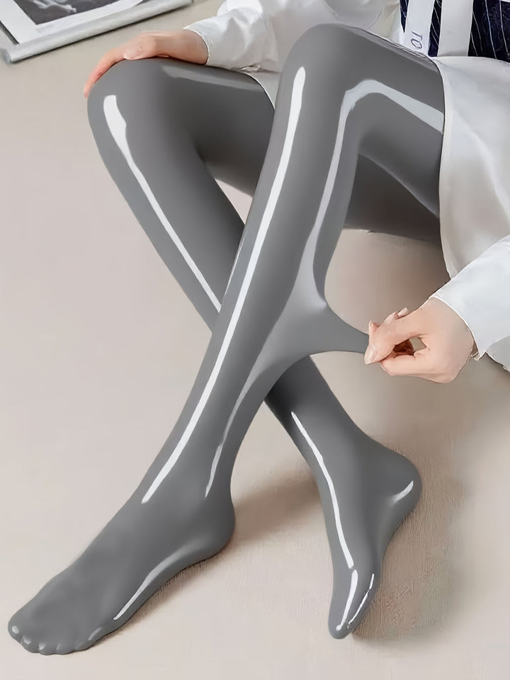 Bekah - Collants Extensibles Brillants Avec Pied