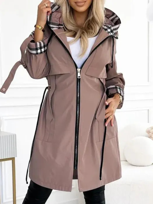 Liaa - Trench-Coat À Capuche Coupe-Vent Et Imperméable