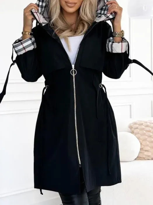 Liaa - Trench-Coat À Capuche Coupe-Vent Et Imperméable