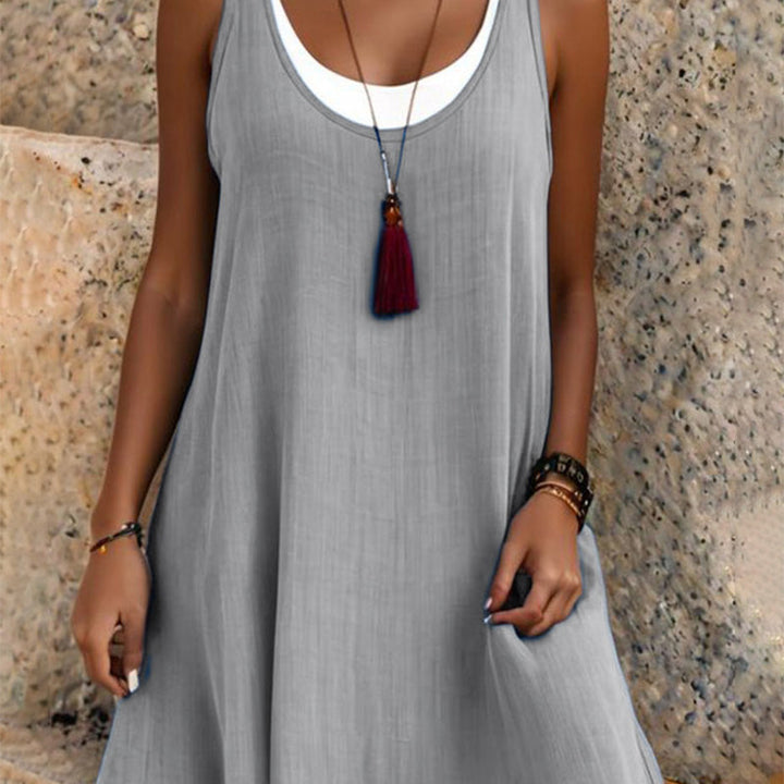 Billina - Robe d'été à Volants Sans Bretelles