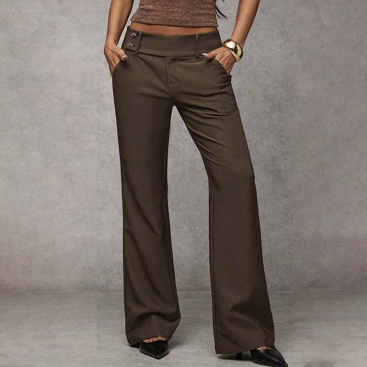 Savena - Pantalon De Costume Évasé À Jambes Larges