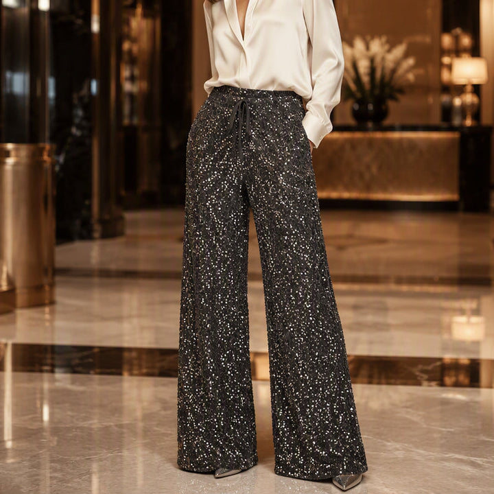 Natacha - Pantalon Droit À Taille Élastiquée