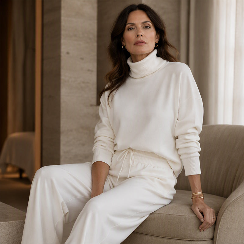 Phylles - Ensemble Deux Pièces à Col Roulé et Pantalon Large