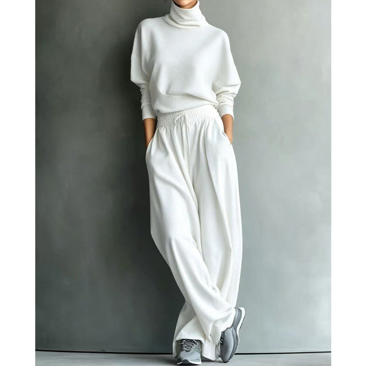 Phylles - Ensemble Deux Pièces à Col Roulé et Pantalon Large