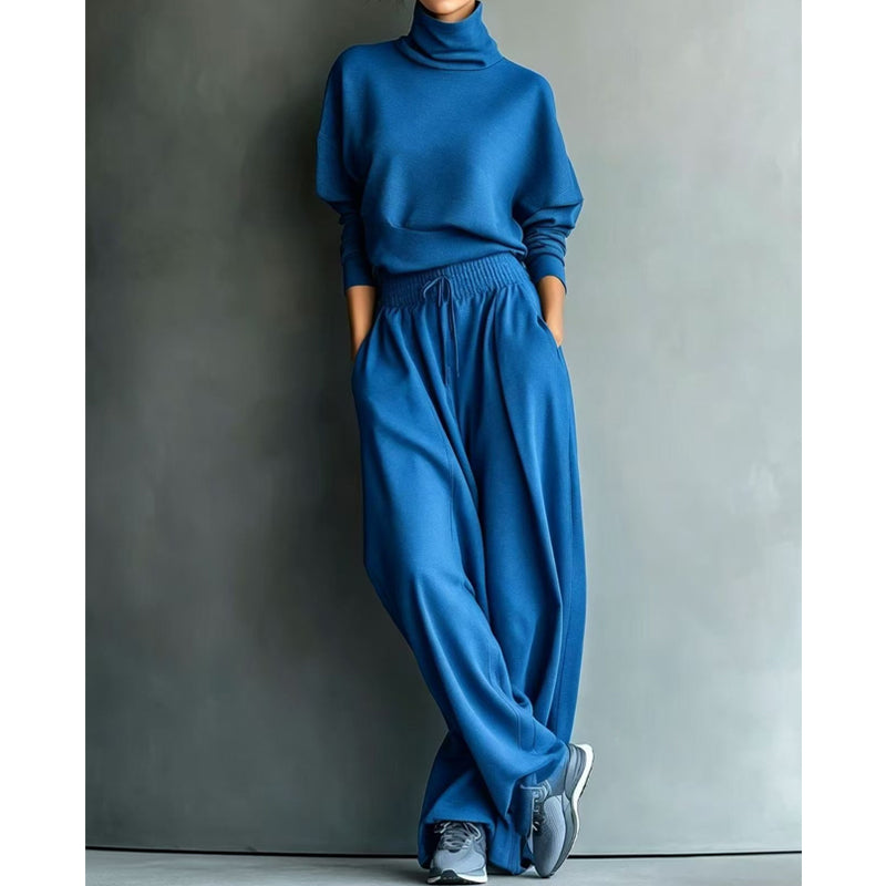 Phylles - Ensemble Deux Pièces à Col Roulé et Pantalon Large