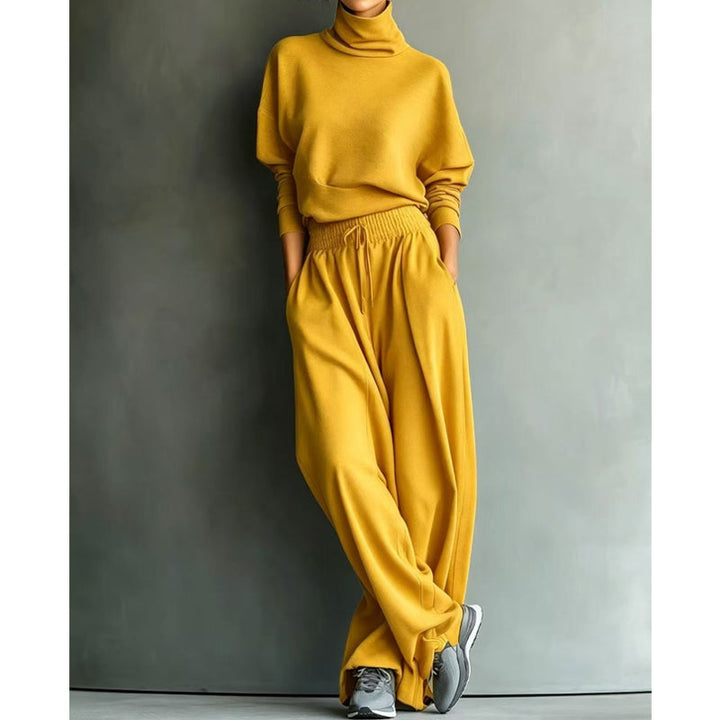 Phylles - Ensemble Deux Pièces à Col Roulé et Pantalon Large