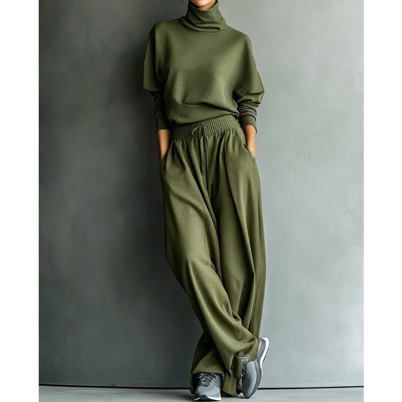 Phylles - Ensemble Deux Pièces à Col Roulé et Pantalon Large