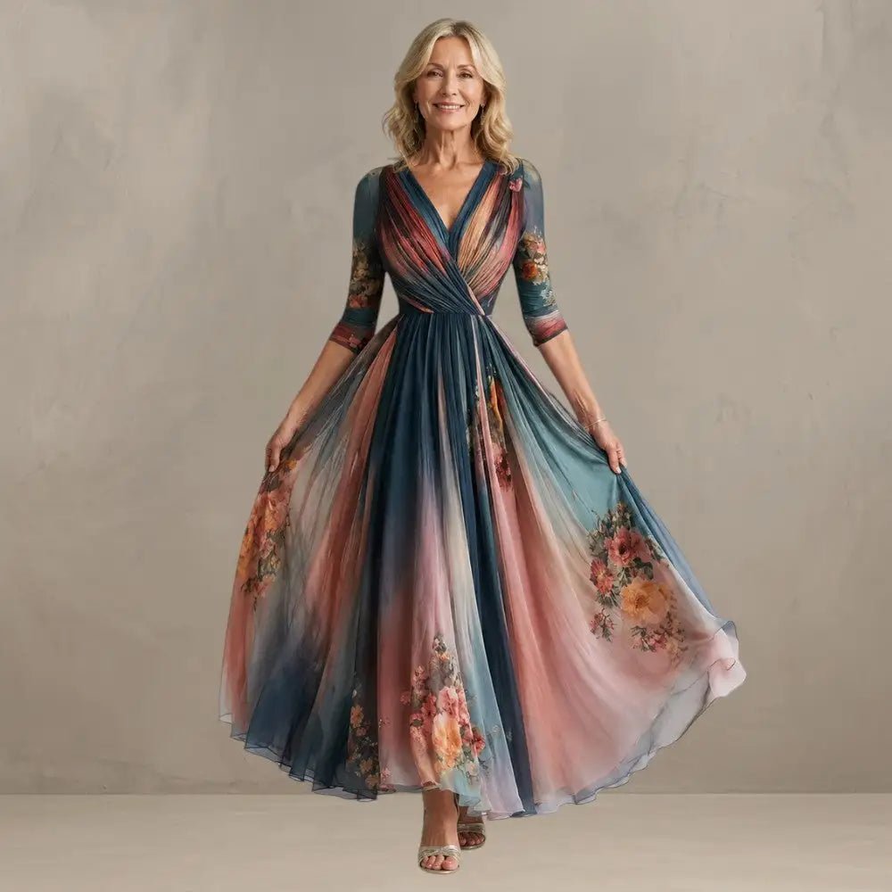 Willemse - Robe Bohème à Grands Motifs Floraux