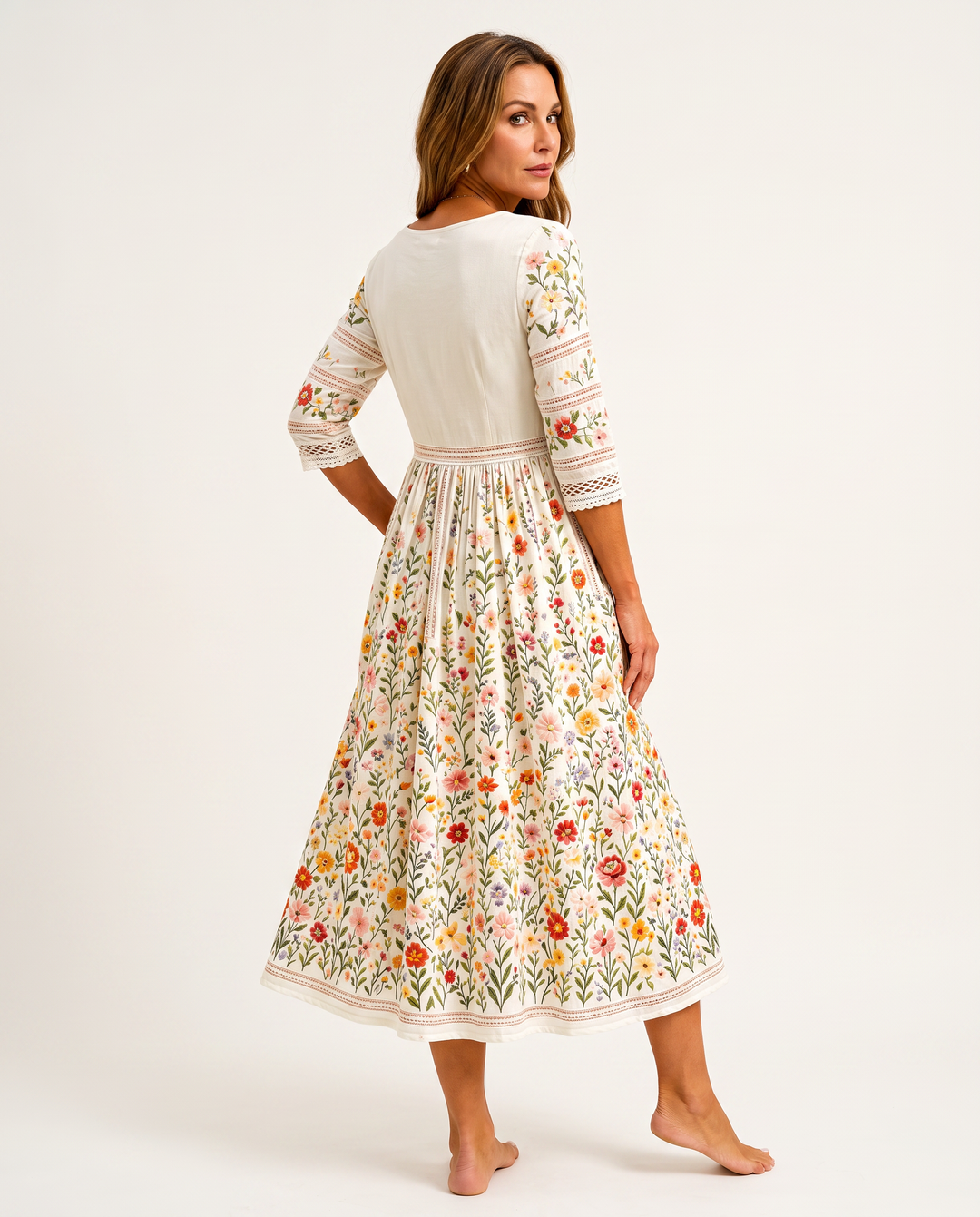 Lejina - Robe Midi « Charm  Prairie Fleurie »