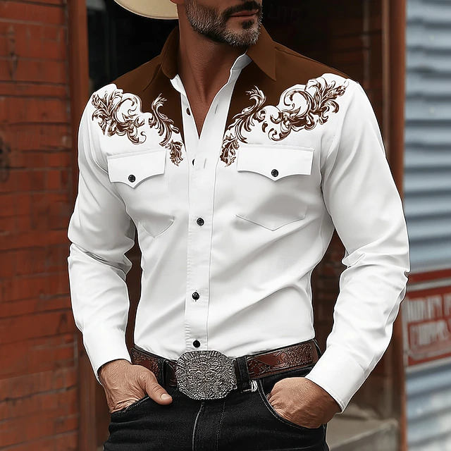 Leif - Chemise Classique De Style Western